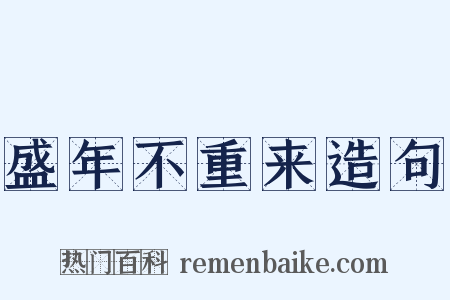 盛年不重来造句是什么意思的图片